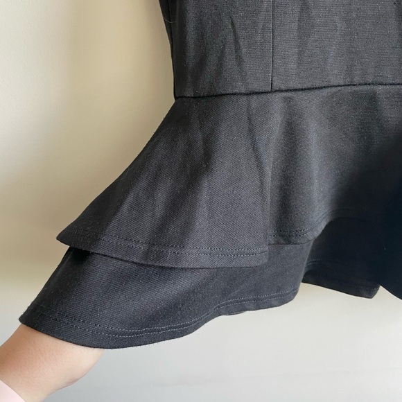 Black Peplum Shirt - Picture 3 of 4